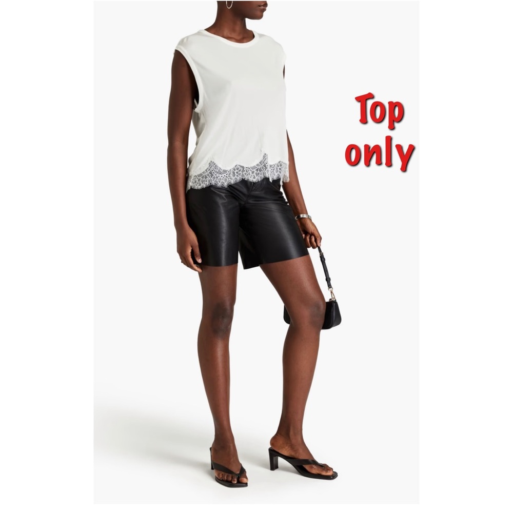 👯‍♀️Host Pick⚡️Rag & Bone Lace Trimmed Jersey Top